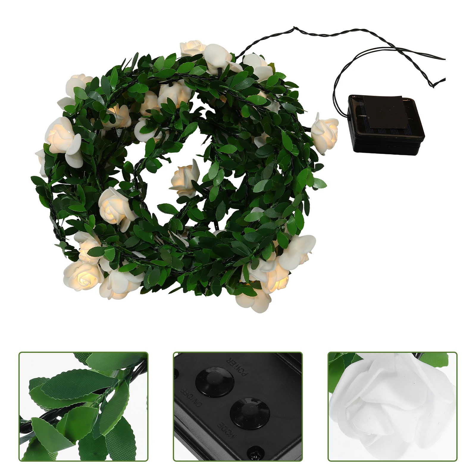 Solar LED String Lights 10M Plastic Decorative Lamp Fairy Waterproof Outdoor Garden Party Holiday Lighting