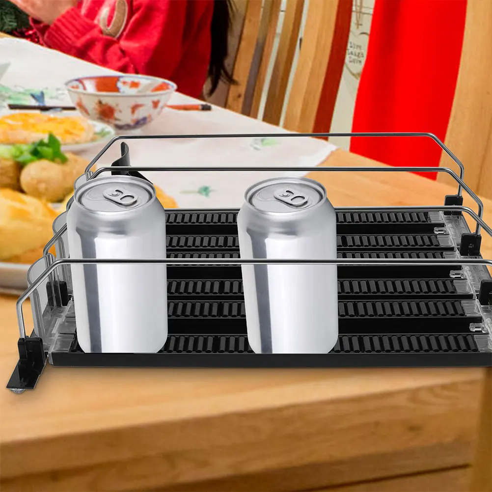 

3 Pcs Drink Pusher Shelf Automatic Glide Pull Out Beverage Vending Machine Abs Rack Cosmetics Snack