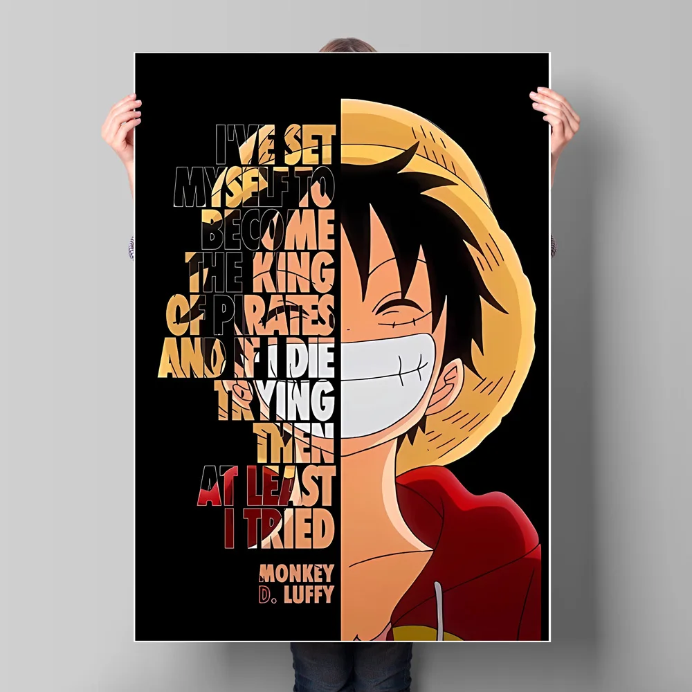 Dragon Ball Goku ONE PIECE Rufy Naruto Uzumaki Naruto Tela Pittura decorativa Poster di alta qualità Camera Immagini per la casa