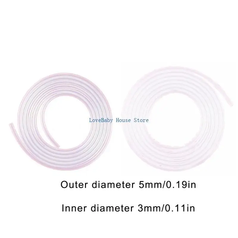 BX0D أنبوب بديل لزجاجة حليب الأطفال خرطوم سيليكون سائل للطعام بتصميم آمن ومرن 100/200 سم