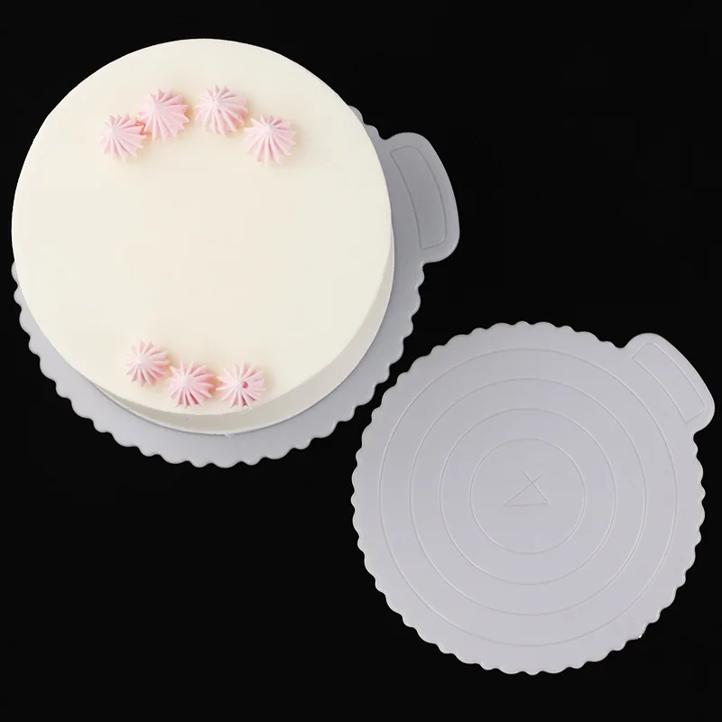 Support de Base de gâteau réutilisable, planche à gâteau ronde en plastique sans BPA, accessoires de gâteaux de 8, 10, 12 pouces, support de Base en carton pour la décoration