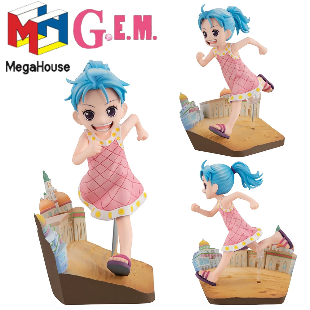 

Pre Sale Original Megahouse G.e.m. Run!run!run! One Piece Nefertari Vivi Kawaii Anime Girls Figures Collectible Model Toys Gifts