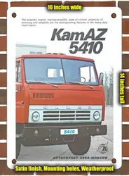 METAL SIGN - 1976 Kamaz 5410 Truck Tractor - 10x14 Inches