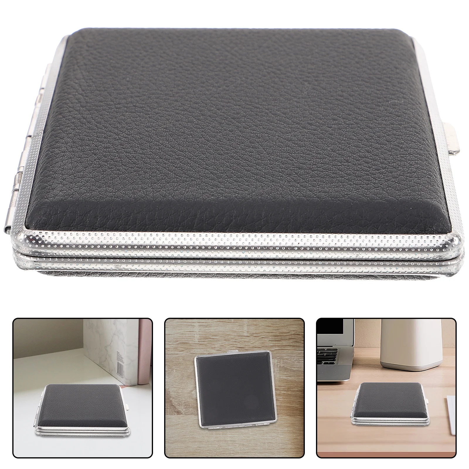 حافظة حامل سيجار محمولة للرجال مكتب المنزل في الهواء الطلق صندوق حماية دخان مقاوم للتآكل للسجائر