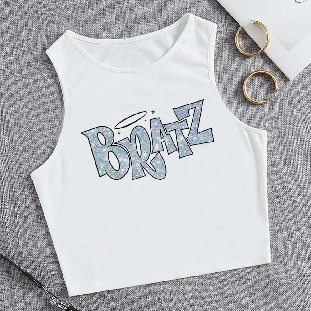 bratz tank top trashy goth fairycore crop top girl goth vintage streetwear Harajuku clothing t-shirts