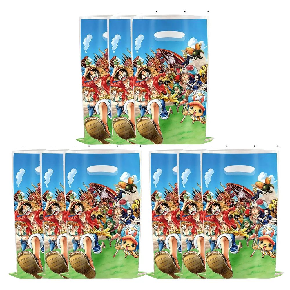 Bolsas de Regalo con Diseño de One Piece, Decoración de Cumpleaños, Bolsas para Rellenar Regalos, Regalos de Cumpleaños para Niños, Regalos para Invitados, Carnaval, Baby Shower