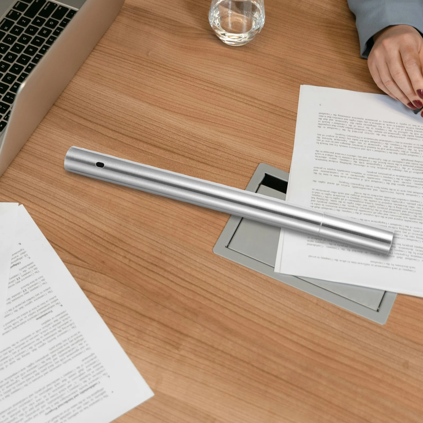 Stainless Steel Document Tube Secure Storage for Birth Certificate Diploma Scroll Protector Vintage Keepsake Display Stand Metal