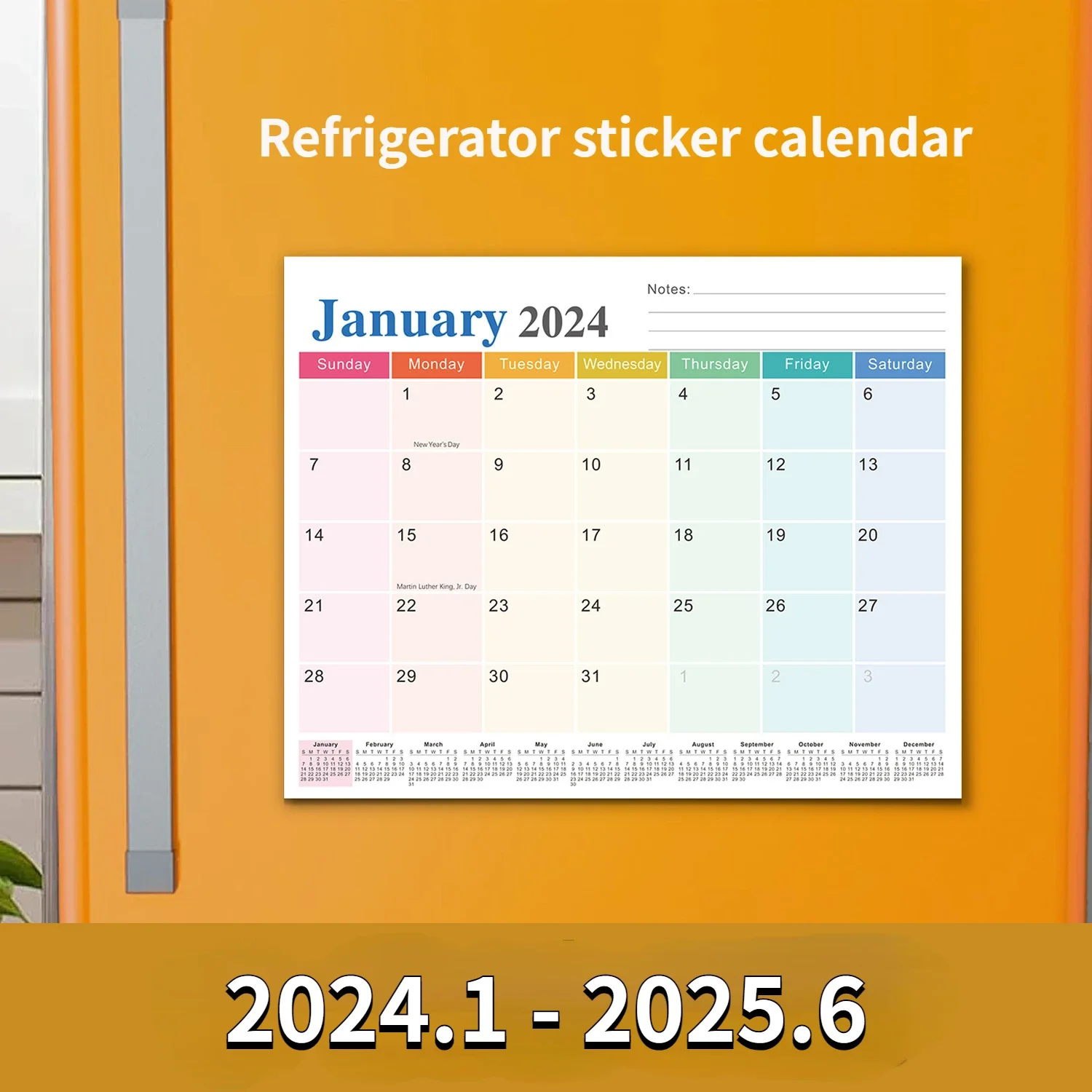 

2024-2025 Magnetic Tearable Monthly Calendar Magnetic Weekly Planner To Do List Grocery List Organizer for Kitchen Refrigerator