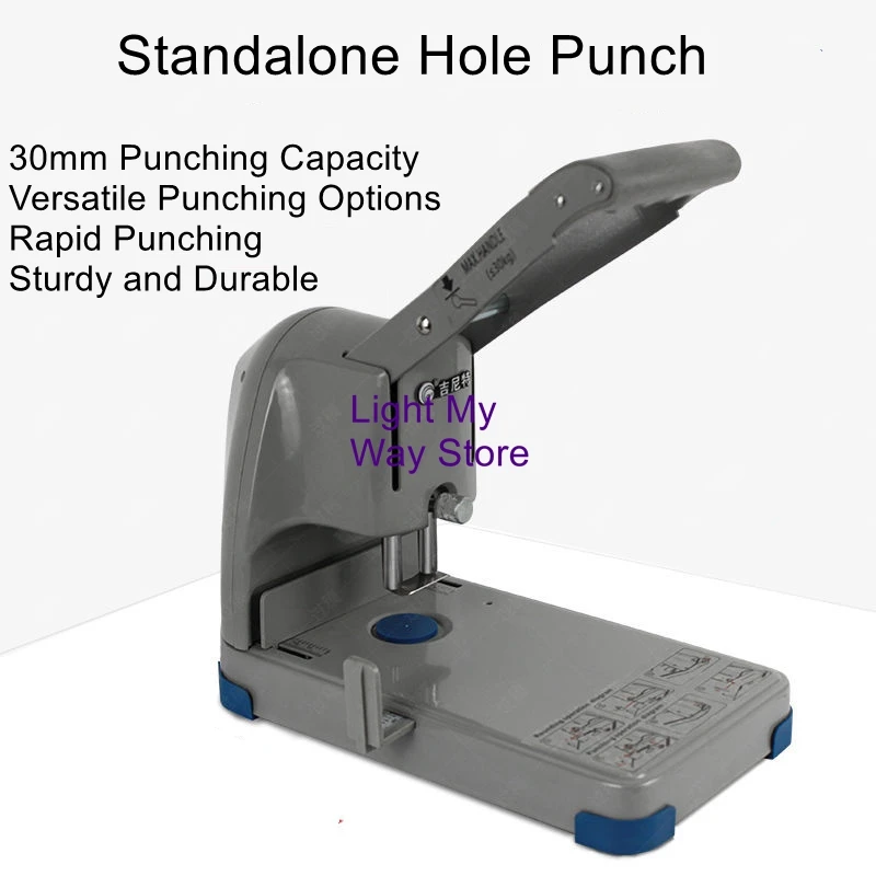 Small round hole punch for vouchers, manual hole punch, hole punch for hangtags and documents