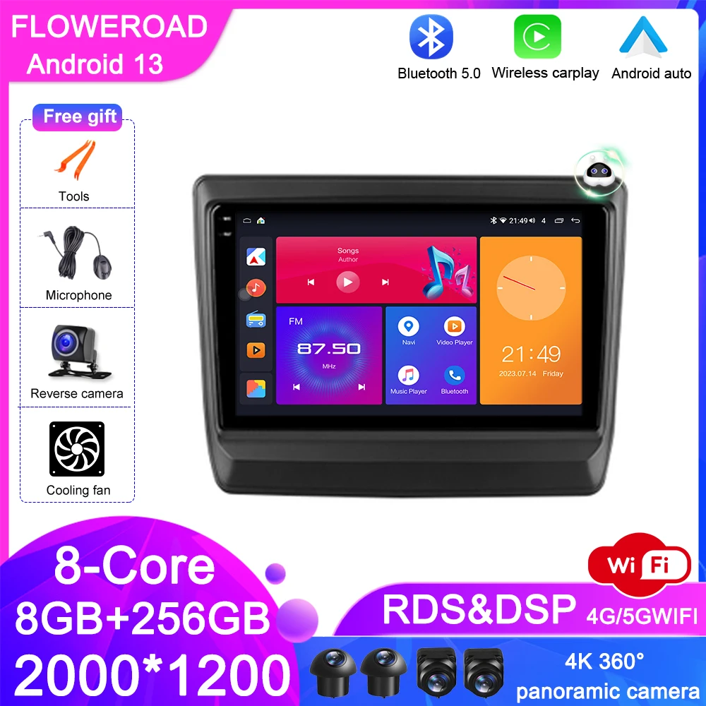 Android 13 Car Radio Screen For lsuzu D-MAX 3 RG 2019 - 2023 Multimedia Video Player Navigation GPS Carplay Auto All in one WIFI