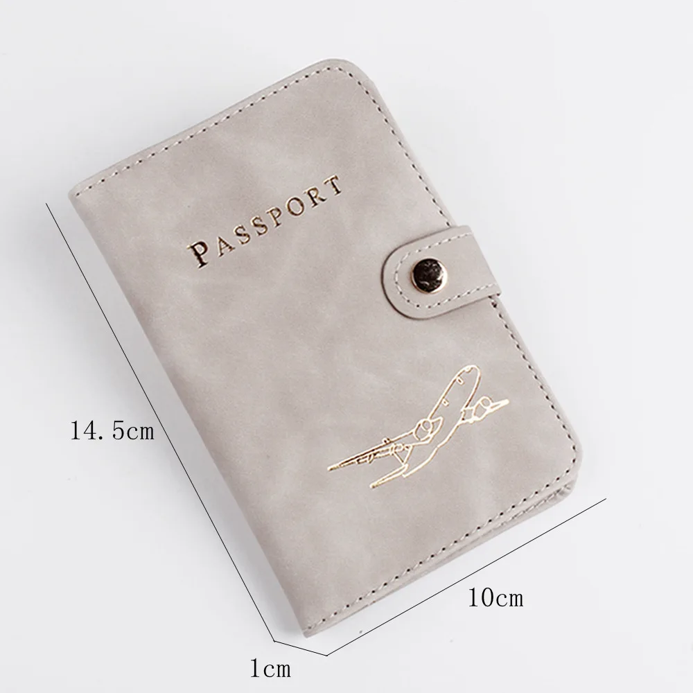 Funda de pasaporte impermeable de cuero con tarjetero para hombres y mujeres, billetera de viaje para tarjetas de crédito, Linda funda para pasaporte, nueva