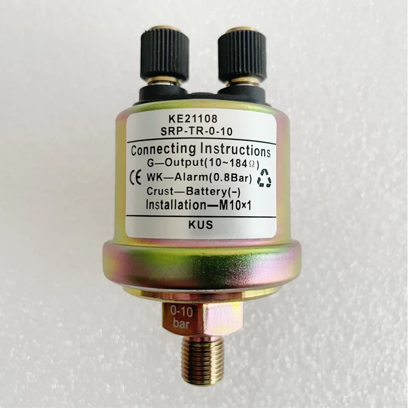 KUS Mechanische oliedruksensoren NPT1/8 M10X1 NPT1/4 draadstenders 0,8 bar 1,4 bar alarmweergave 6-24v met 10-184ohm signaal
