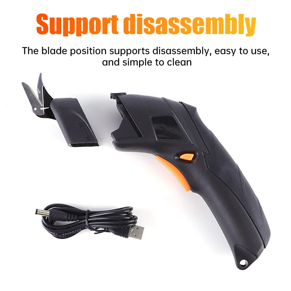 Cordless Electric Handheld Scissors Rechargeable Lithium Battery Portable Fabric Cutting Machine Handheld Leather Rugs Trimmer