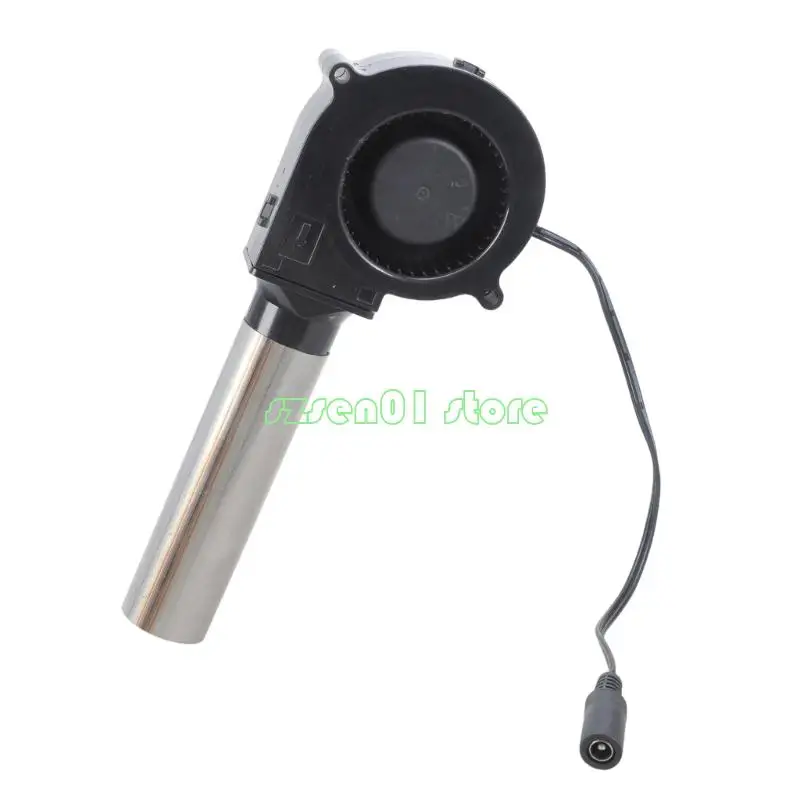 

G32A 7530 Air Blower Portable BBQ Fan Air Blower Handheld Barbecue Air Fan 12V Lightweight Portable Fan Outdoor Accessories