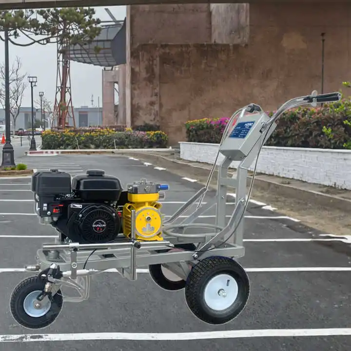 Garage Diaphragm High-pressure Airless Road Marking Machine Cold  Spraying Paint Latex Paint Painting Power Spray Gun