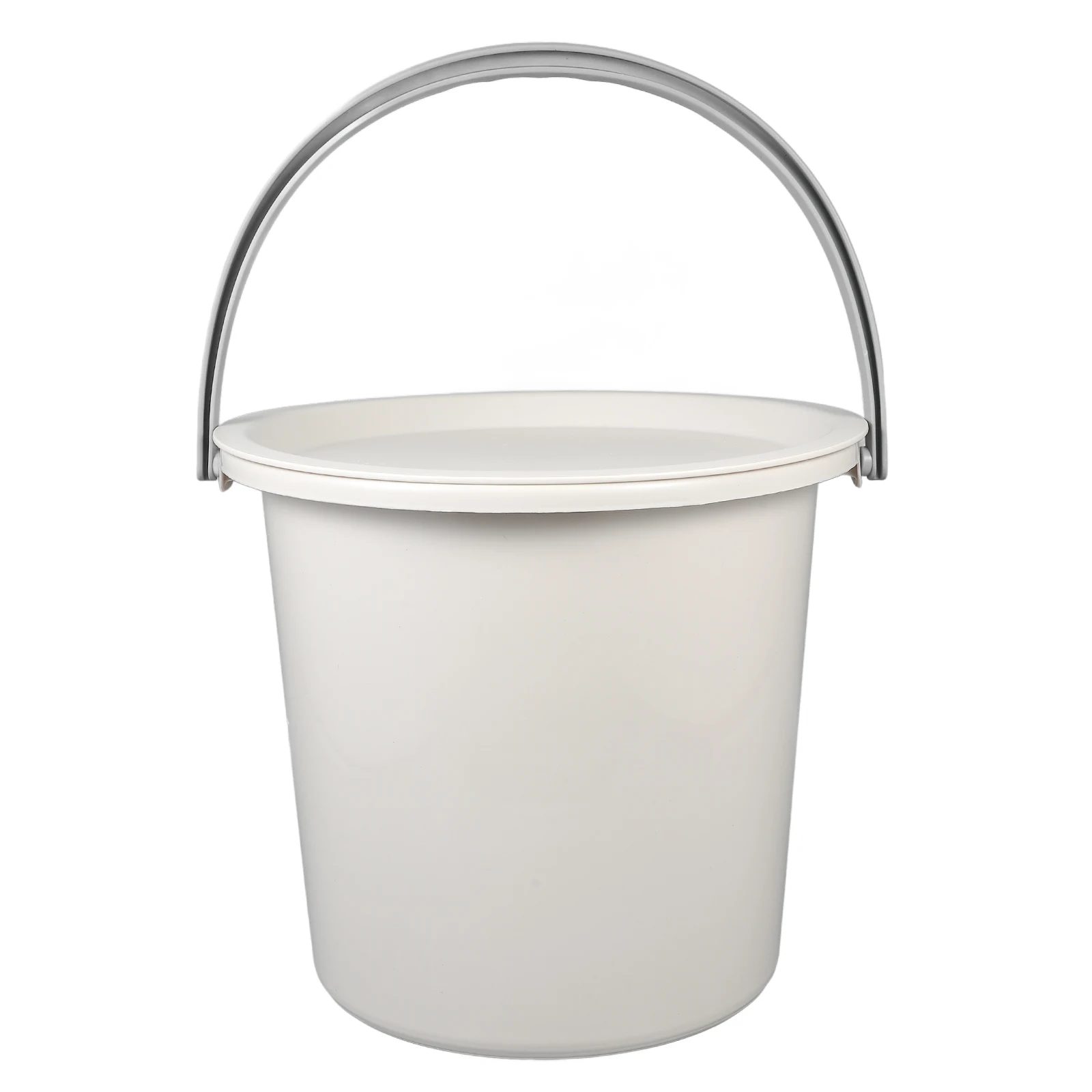 

1 set 1 Set Large Capacity Sturdy Plastic Water Storage Bucket With Handle Lid Multi-Purpose Household Bath Cleaning Bucket