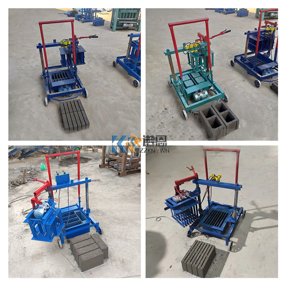Hollow Manual Cement Interlock Brick Machine Sand Cement Concrete Block Brick Making Machine