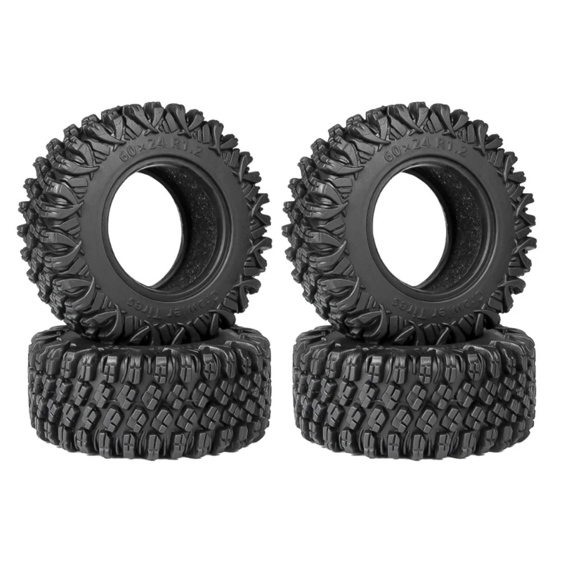 1/18 Scale Sturdy Terrain Tires for TRXM Land Rovers SCX24 Toy Enthusiasts