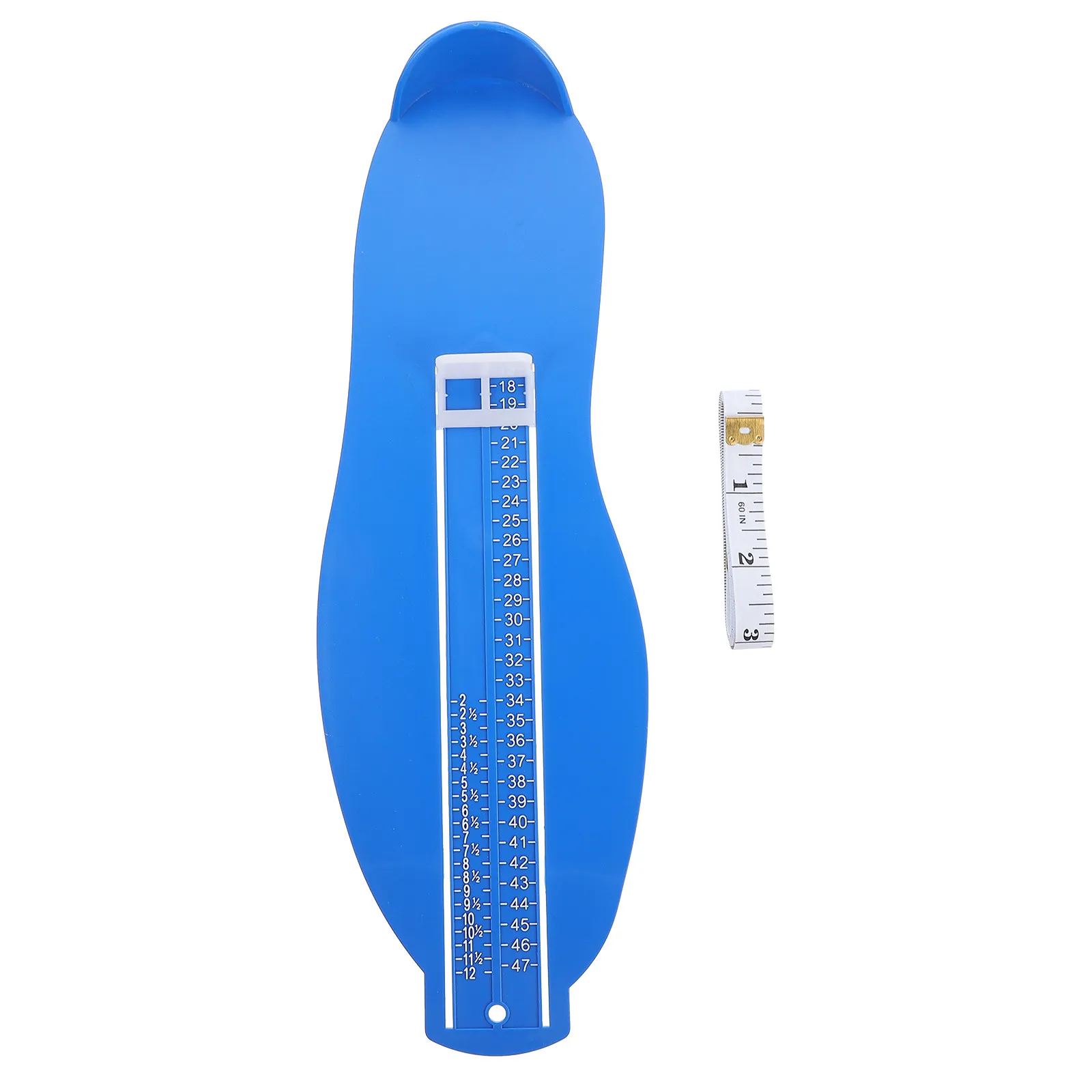 1pc Adult Foot Gauge Shoe Sizer Measuring Ruler Uk Eu Size Lightweight Portable Sturdy Instrument For Accurate Foot Measurement