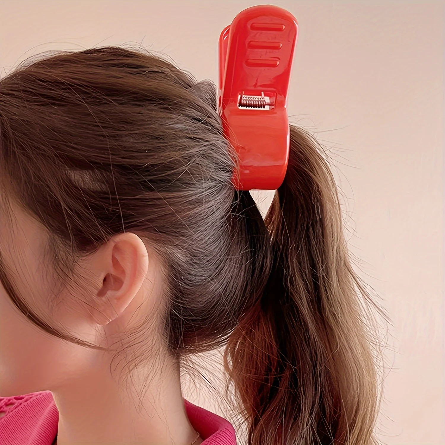 กิ๊บติดผมการ์ตูนสีสันสดใสขนาดใหญ่สำหรับผู้หญิง - ที่ยึดผมหางม้าและอุปกรณ์จัดแต่งทรงผมน่ารัก ทำจากพลาสติกที่ทนทาน