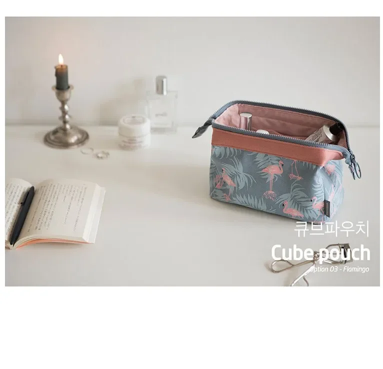Neue Mode Kosmetik Tasche Frauen Wasserdichte Flamingo Make-Up Taschen Reise Veranstalter Kultur Kits Tragbare Make-Up Taschen Kosmetikerin – Detail 13