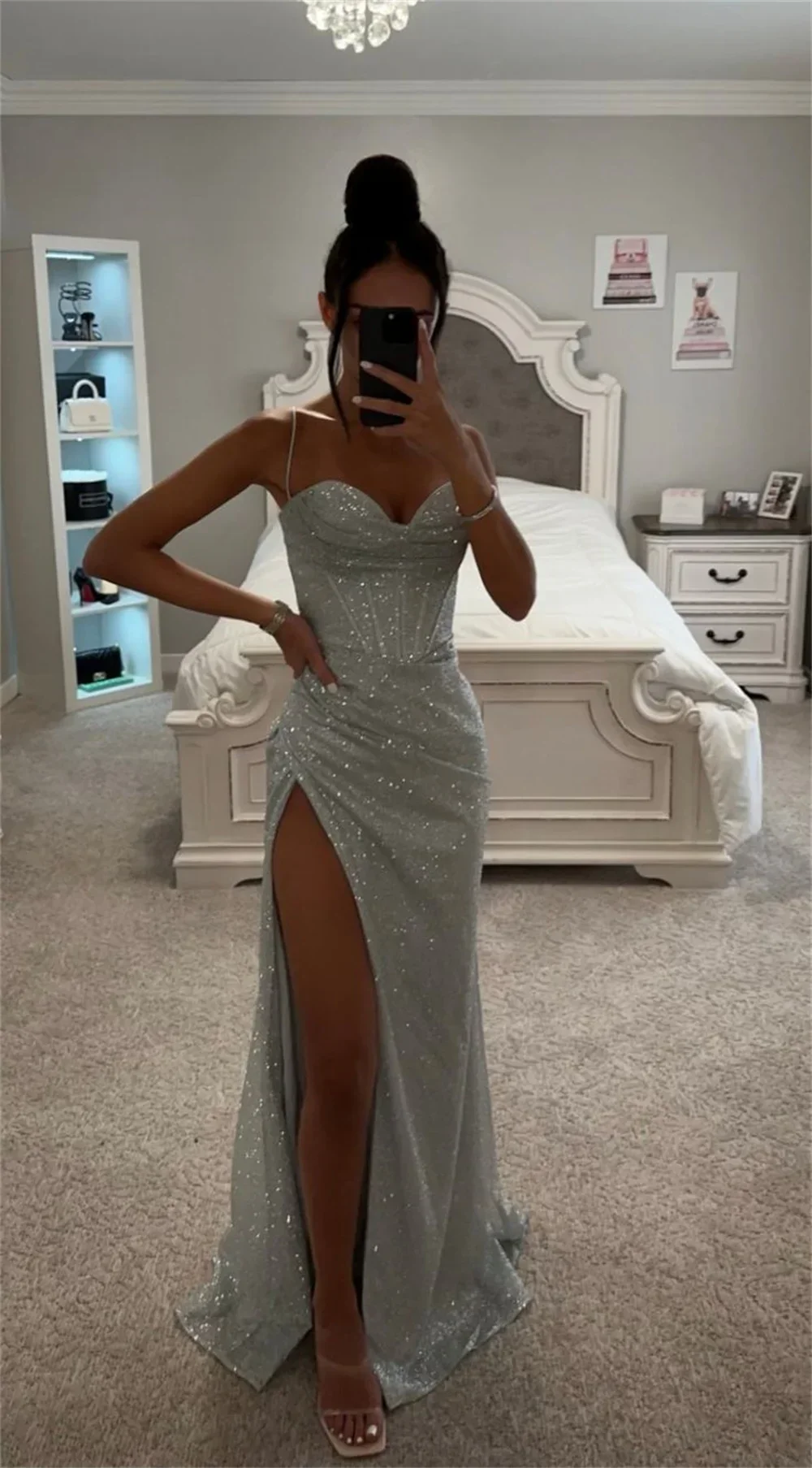 Bride Customized Occasion Prom Long Cocktail of Party Formal Dresses Gala Dress for Women Evening Gown Robe Elegant Gowns