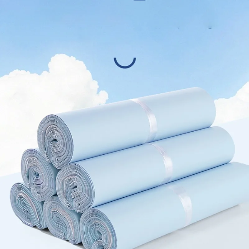 10 ชิ้น/ชุด ถุงแพ็คกิ้งแบบหนา สีครีมแอปริคอต สำหรับเสื้อผ้า ไปรษณีย์ กันน้ำ ถุงแพ็คกิ้งสำหรับขนส่ง ขนาด 25x35 ซม.