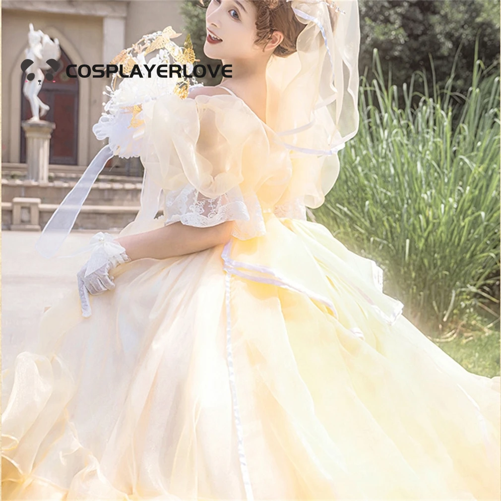 Egg Roll stock Lolita flower wedding dress Cosplay Costume Halloween Outfit