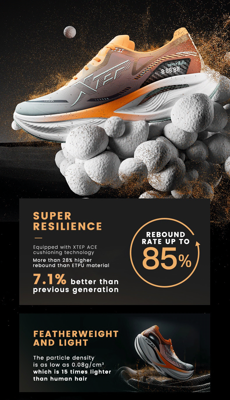 Xtep 160X 3,0 Pro Männer Laufschuhe Carbon Platte Professionelle Marathon PB Rebound Dämpfung Sport Turnschuhe Männlich 978119110115 – Detail 4