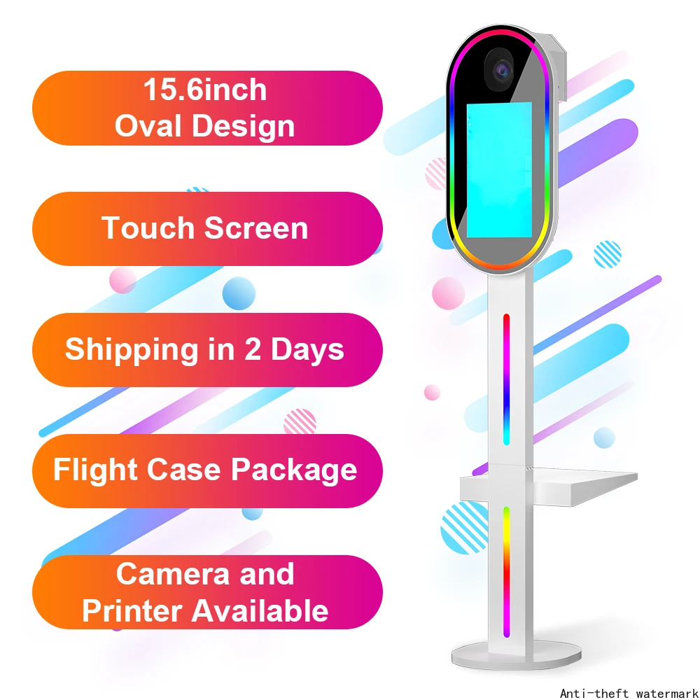 

Factory Direct Touch Screen DSLR Photo Booth for Sale All Accessories Included SLR Photobooth Lightweight Portable Case
