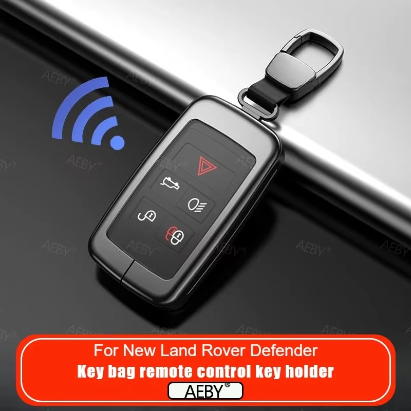 For New Land Rover Defender 2020-2026 Remote key cover protective case aluminum alloy shell Metal shell buckle modification