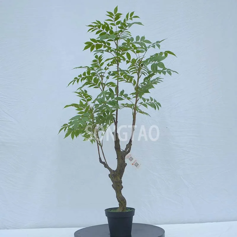 

custom.Customized 150cm 5ft Removable Artificial Bonsai Tree Eco-friendly Indoor Home Office Decoration Green Simulati