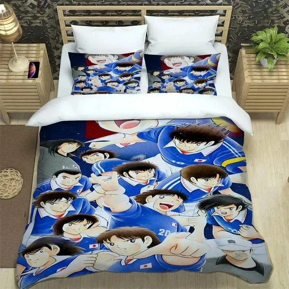 New Anime C-CAPTAIN TSUBASA Bedding Sets Duvet Cover Set With Pillowcase Twin Full Queen King Bedclothes Bed Linen Home Textiles