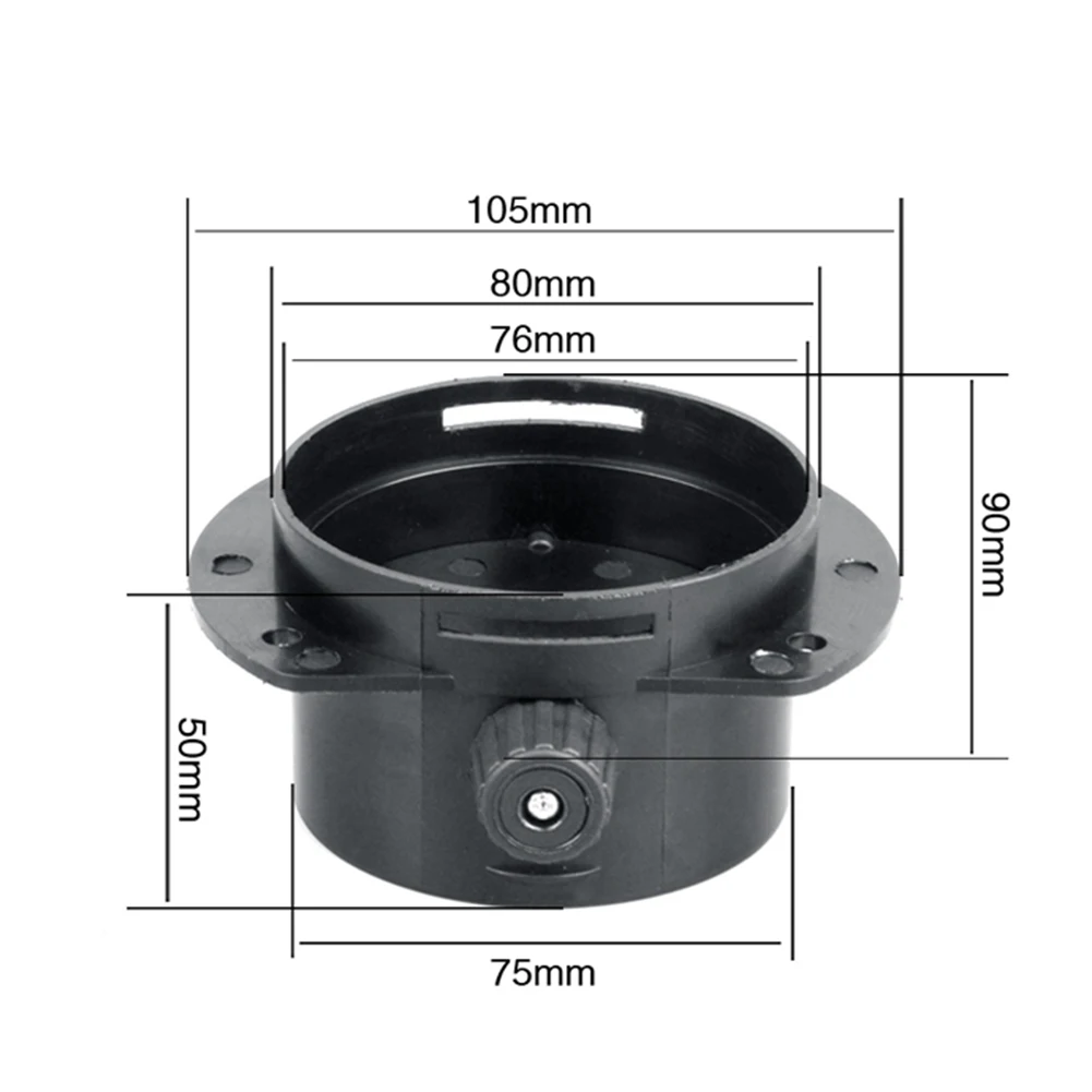 Presa d'aria in plastica con valvola per riscaldatori di parcheggio Webasto Eberspacher da 2KW 5KW 8KW 75 mm