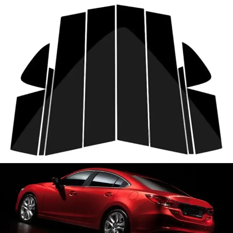 Car Window Trim Cover Bc Column Sticker Polished Pillar Posts For Mazda 6 Atenza 2014-2018 Automotive Modification Accessories