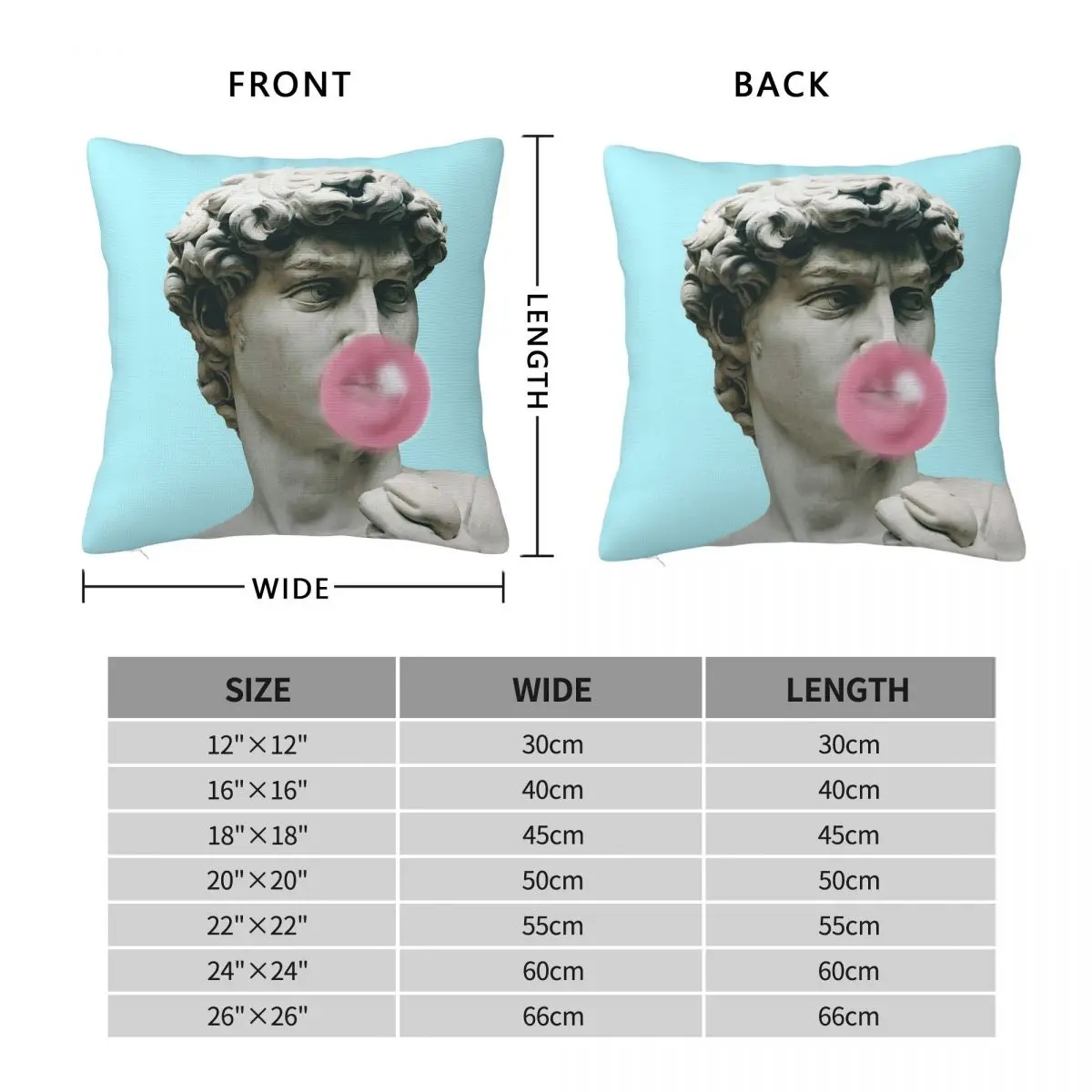 Radiohead Bubble Gum Square Pillowcase Polyester Linen Velvet Printed Zip Decorative Pillow Case Car Cushion Cover Wholesale