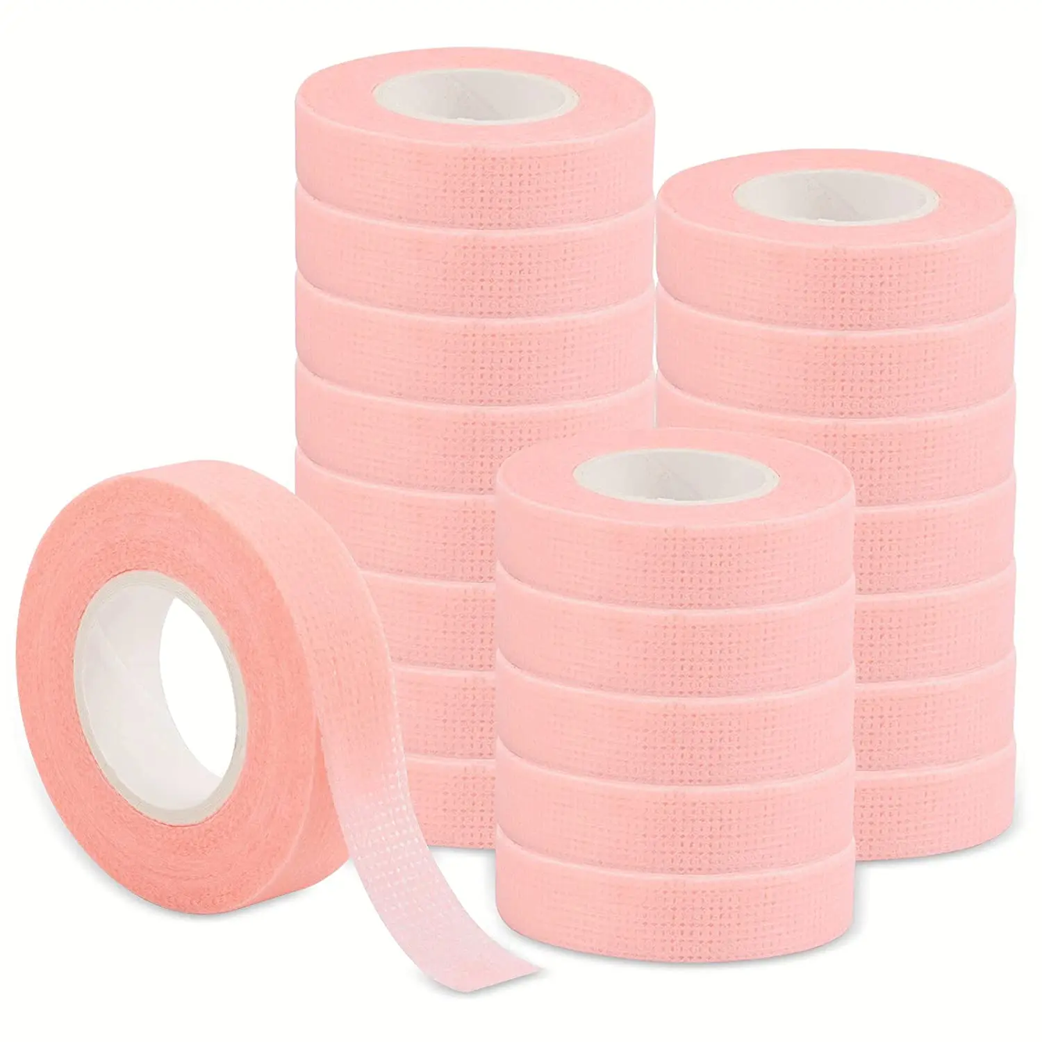 

20pcs High Quality Pink Green Eyelash Extension Tape Hot Sale Non-woven Eyelash Tape Breathable Tape