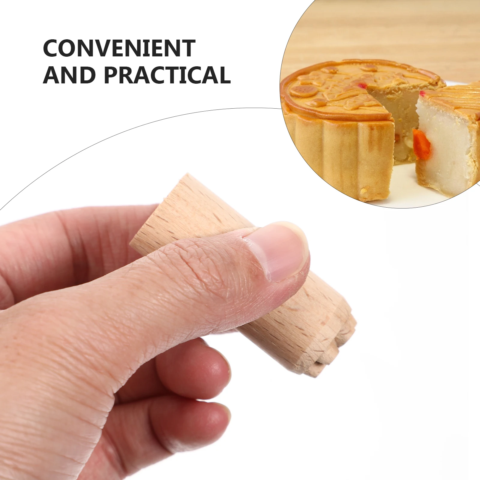 

Wooden Seal Pottery Tools Stamps Stampers Accessories Diy Kit Baby Small for Crafting