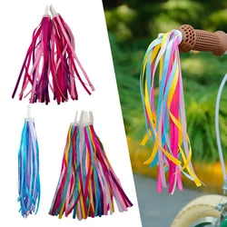 2pcs Kids Bike Decor Ribbon Outdoor Cycling Scooter Bicycle Handlebar Colorful Tassels Bike Accessory