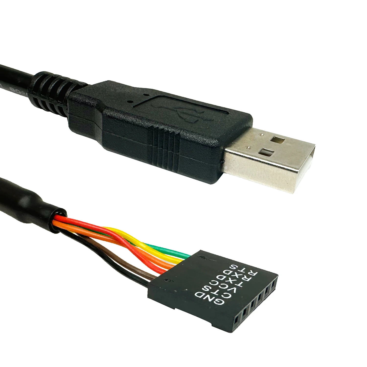 USB to TTL Serial 5V Adapter Cable, 6 Pin Female Socket Header, FT232 Chip, Compatible with Windows 10/8/7, Linux, MAC OS