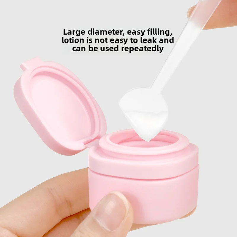  مجموعة مكونة من 6 قطع من زجاجات السفر المصنوعة من السيليكون المقاومة للتسرب - أنابيب ضغط قابلة لإعادة الملء للشامبو والغسول والكريمة وحاويات مستحضرات التجميل #5