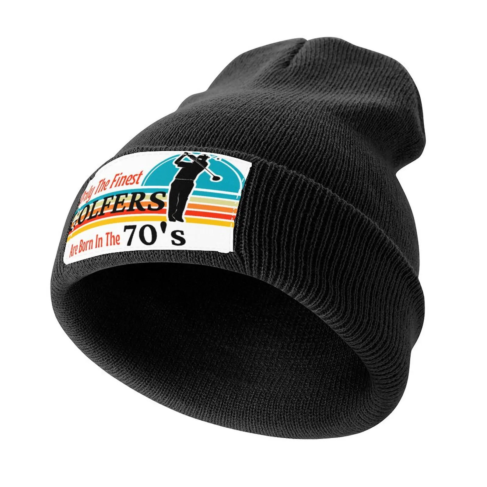 

The Finest Golfers Are Born In The 70's - Golfing Knitted Cap Thermal Visor fashionable hard hat Horse Hat Designer Man Women's