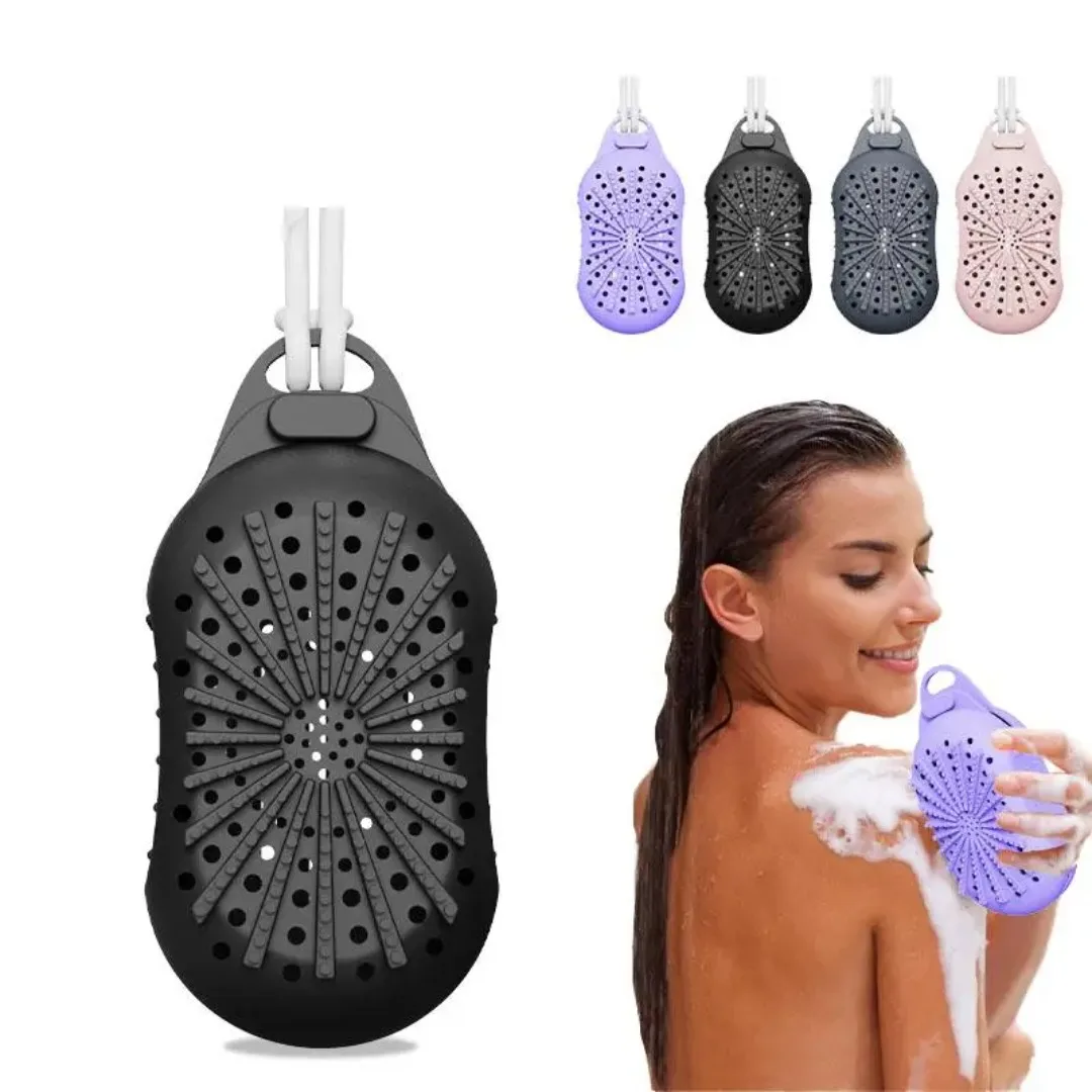 

Dual-Sided Silicone Bar Soap Scrubber Exfoliating Soap Holder Pouch Gentle Deep-Clean Quick-Dry Soap Saver For Shower Bath Tools