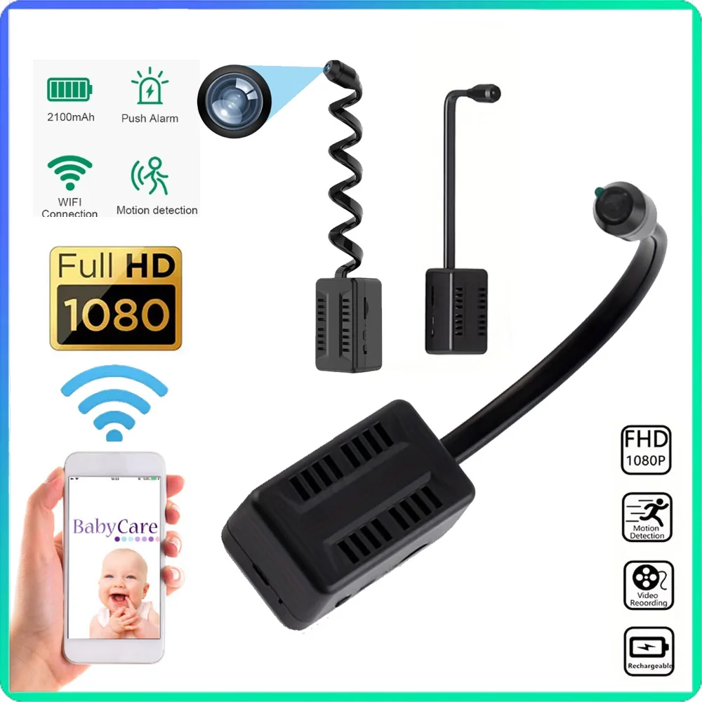 1080P DIY Mini Wifi Camera 32GB Video Recorder Camcorder P2P Wireless Webcam Home Security Nanny Camera Surveillance Cameras