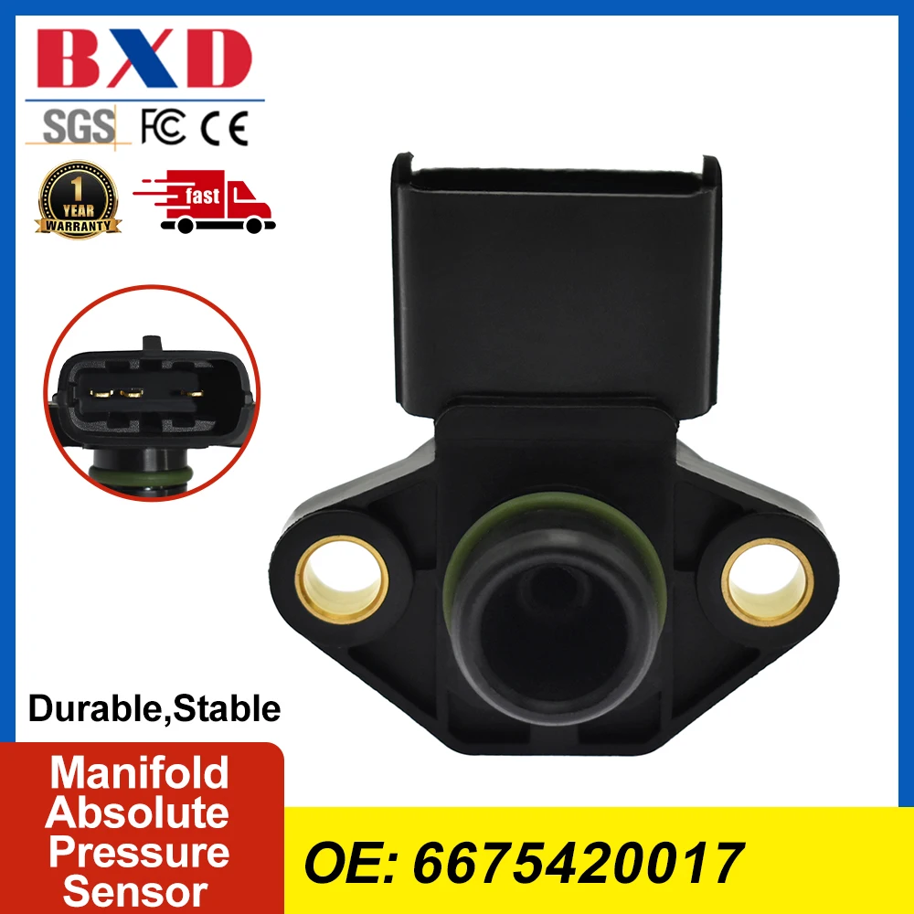 

Manifold Absolute Pressure Sensor 6675420017 For Ssangyong Rexton Kyron Stavic Actyon Sports Car Accessories
