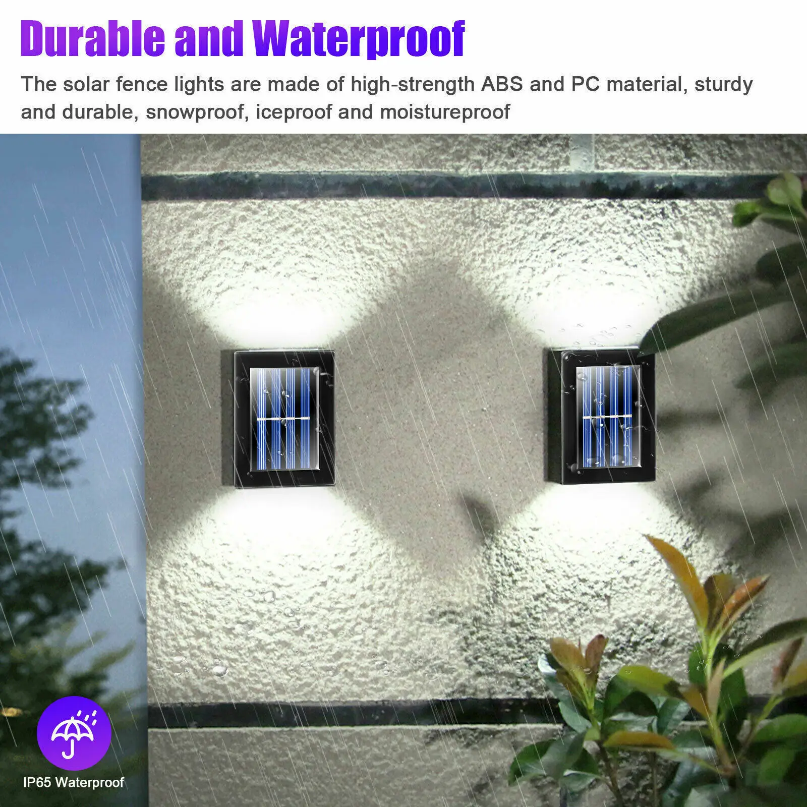 Outdoor Solar Lampe LED Solar Licht Wand Straßen laterne IP65 wasserdichte Solar Lampe für Hausgarten Innenhof Rasen Straße dekorativ