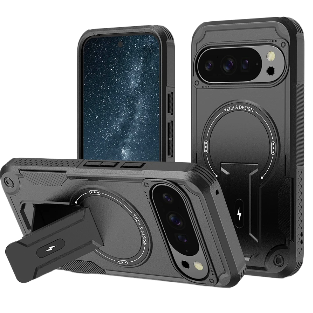 

Rugged Cover Stand Cell Phone Case for Google Pixel 10 Pro XL Pixel9 Pixel10 Pixel 9 Pro Best Protection Covers