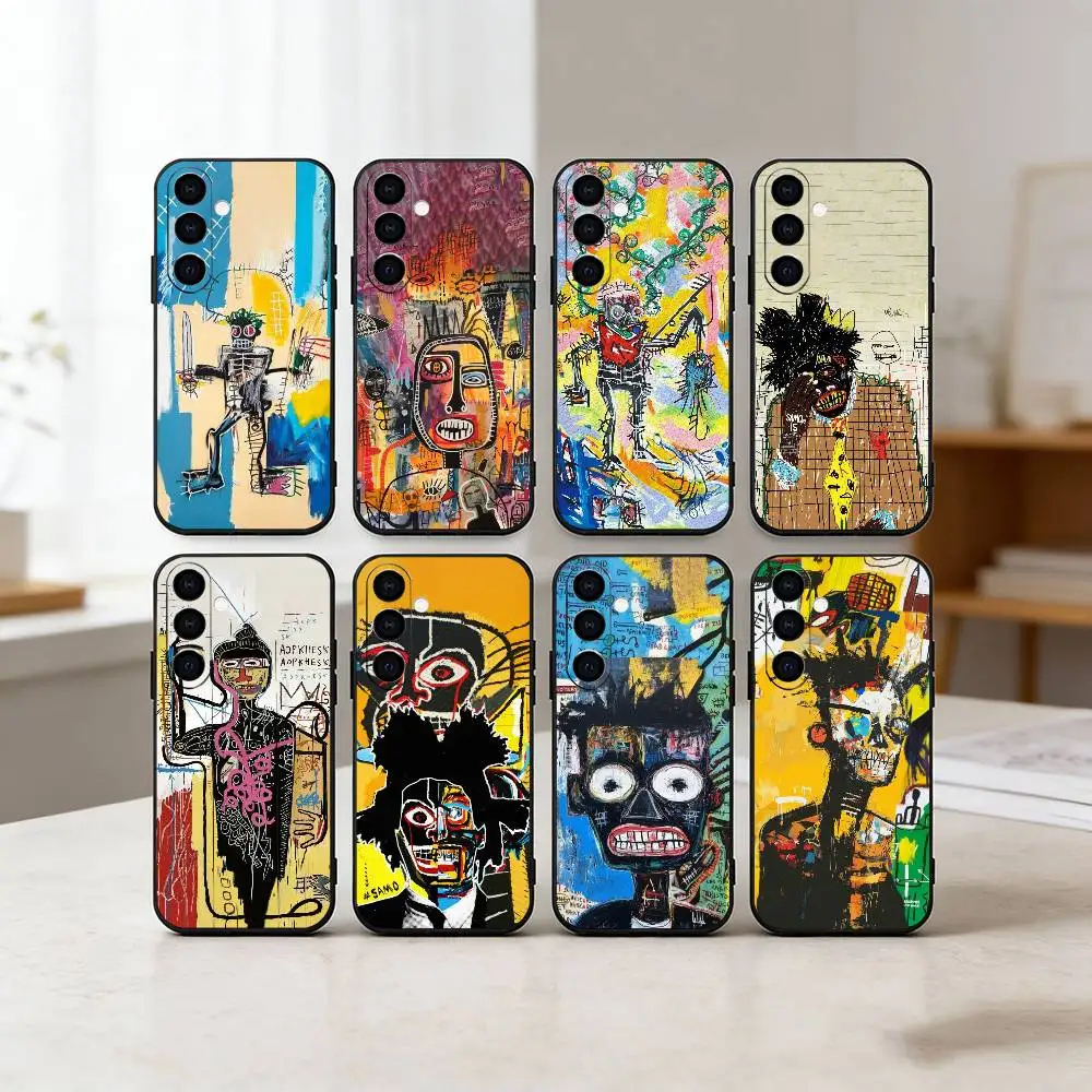 

J-Jeans Michel B-Basquiats Phone Case For Samsung Galaxy A91,80,73,72 ,71,53,52,32 ,31,22,21s,20,Soft Black Case