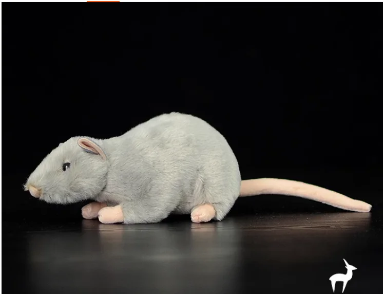 2024 Extra Soft Real Life Cute  Rat Plush Toys Realistic Mouse Stuffed Animals Toy For Children  Educational Toys