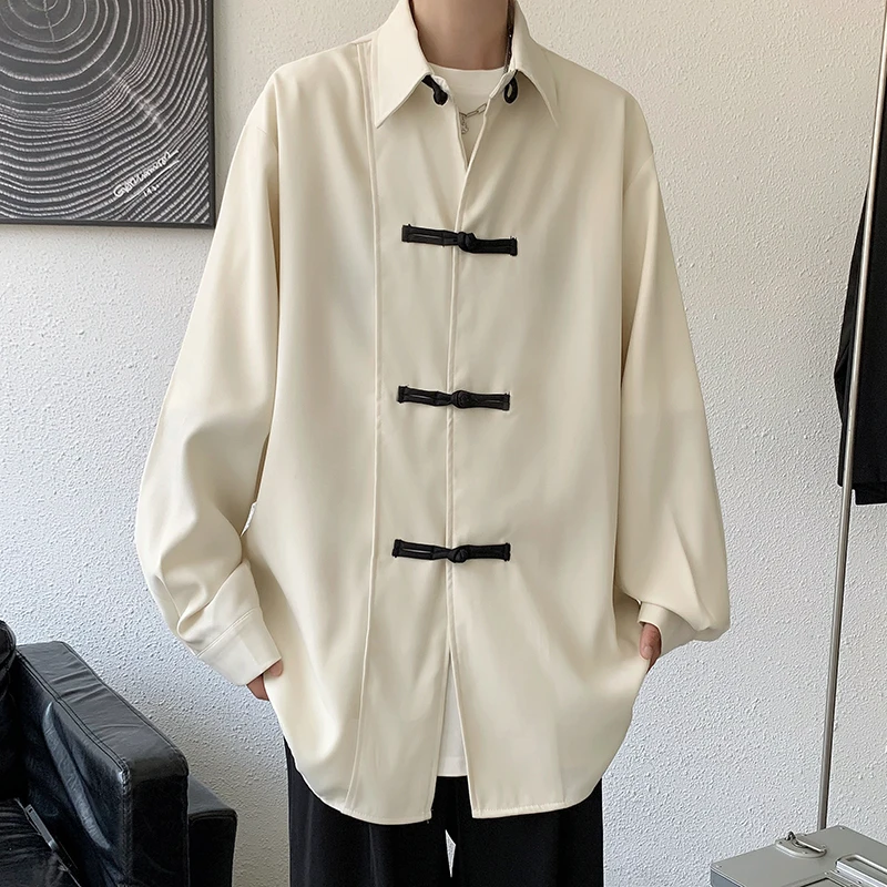 

Casual k Sle Men Women Long Sve Collar Button up irt Spring Autumn Seasonal Polyester Fiber Faionable Personali